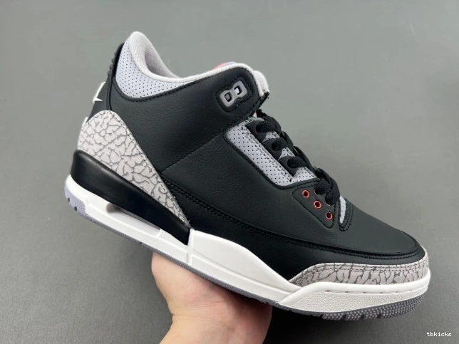 Cheap TB 3 Black Jordan Cement Air DN3707-010 0630